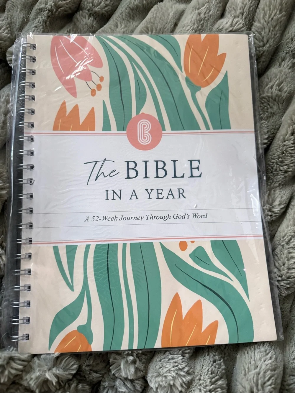 The Bible in a Year Spiral Journal - New /Sealed in a bag